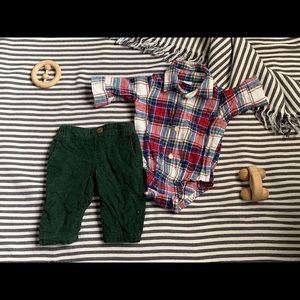 Baby shirt and pant set 0-3 months
